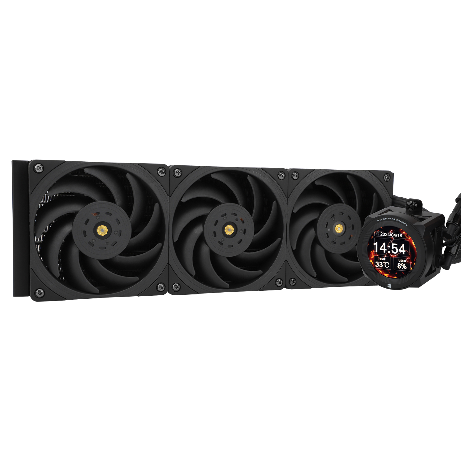 Thermalright Core Vision 360 BLACK AIO Liquid Cooler 360mm with 2.1" IPS LCD Display