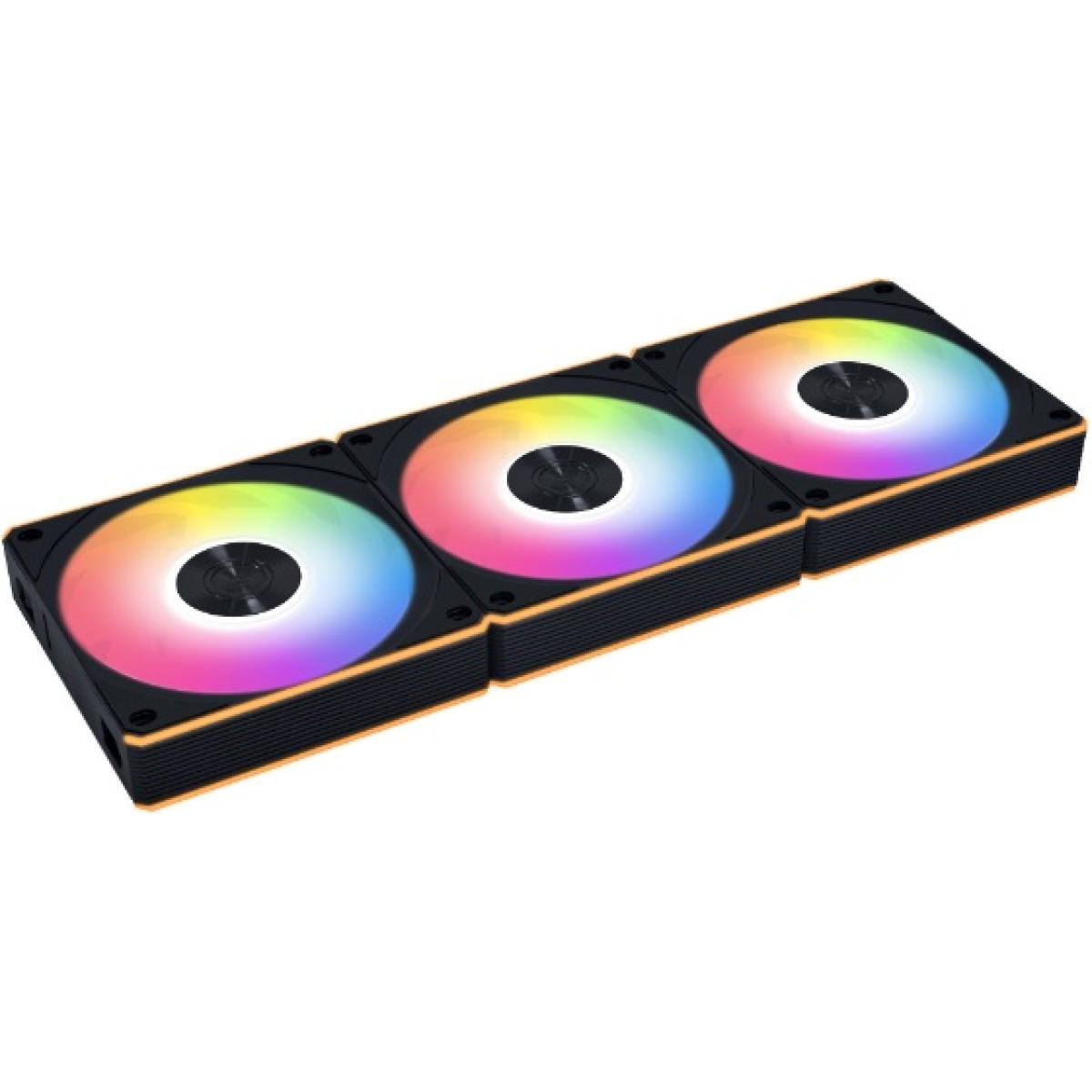 Lian Li UNI Fan CL Wireless 120 Triple Pack, Reverse Blade, Black (G99.12RCL1W3B.00)