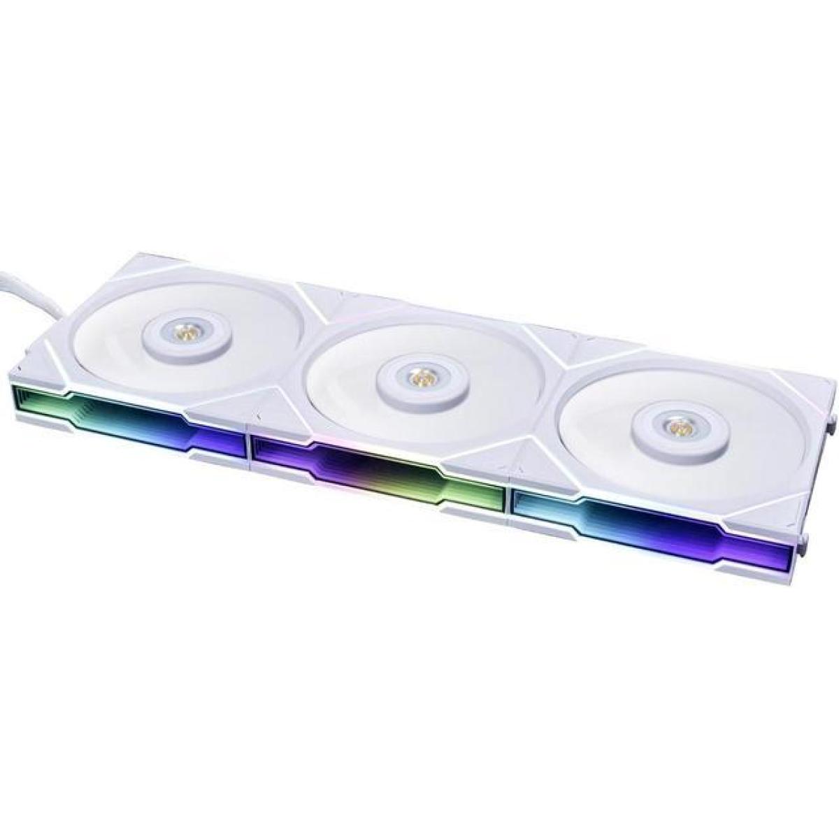 Lian Li UNI Fan TL120 120mm ARGB PWM Fans White 3-Pack with Controller