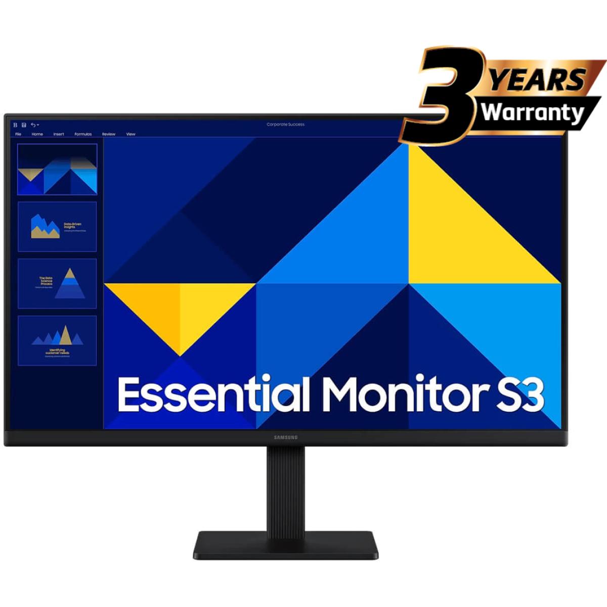Samsung S3 Essential D300 27" Flat FHD IPS Monitor 100Hz 5ms