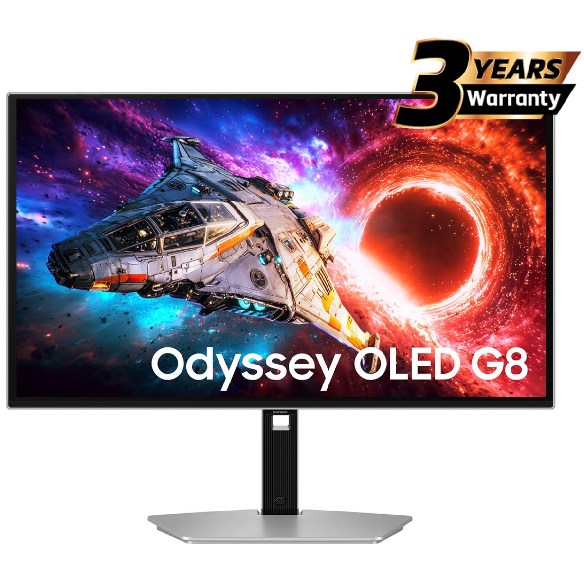 Samsung Odyssey G8 HG802 27" 4K QD-OLED 240Hz Flat Monitor with HDMI 2.1, G-Sync Compatible, HDR10+