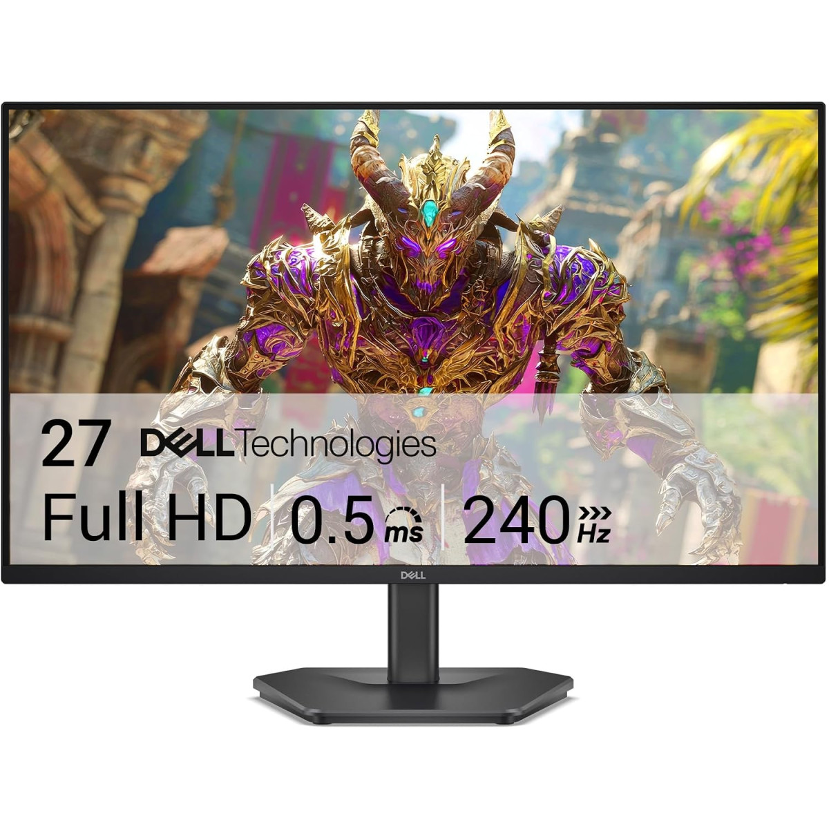 Dell SE2726HG 27" FHD IPS 240Hz Flat Gaming Monitor with AMD FreeSync Premium, HDMI 2.1, HDR