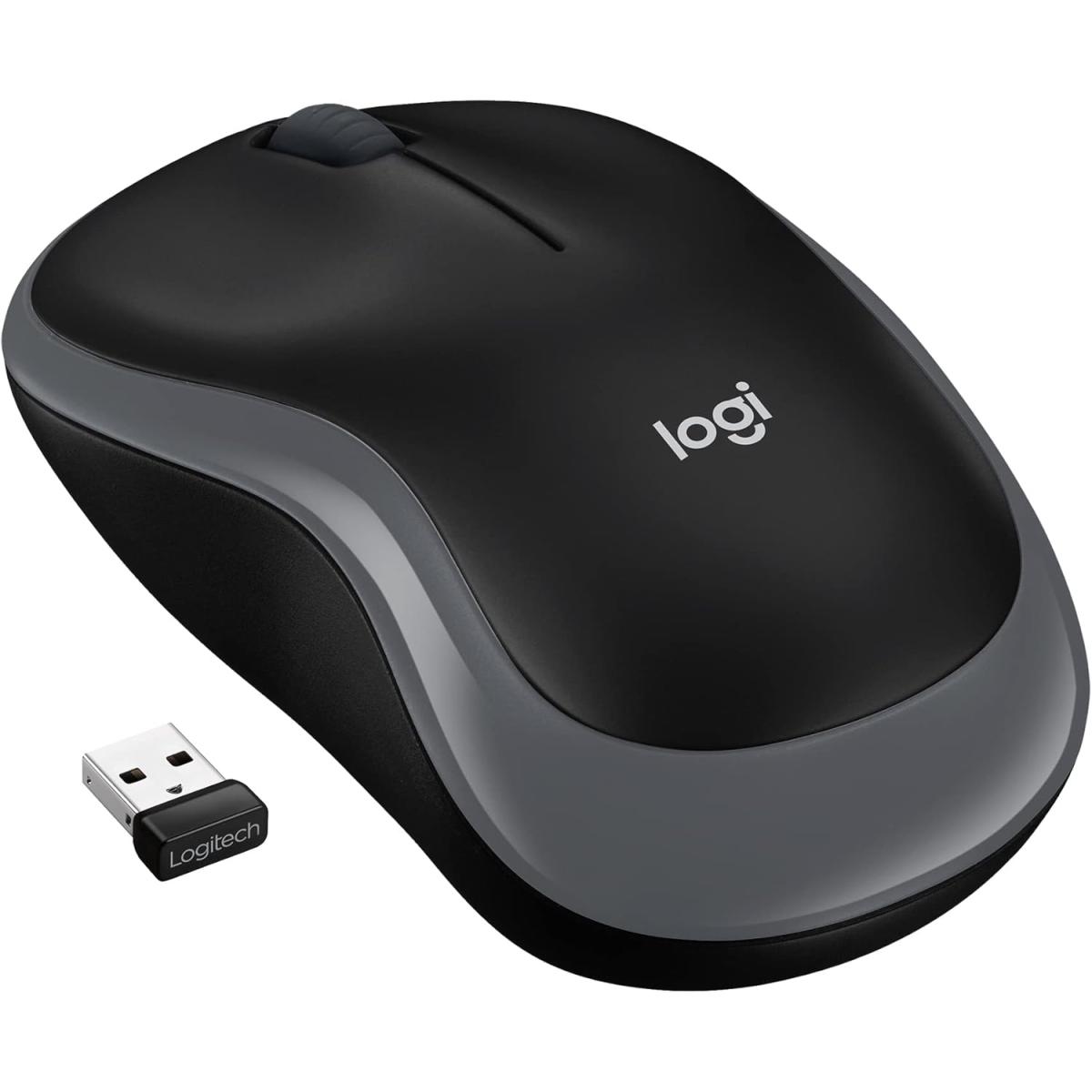 Logitech M185 2.4 GHz Wireless Mouse - Swift Grey