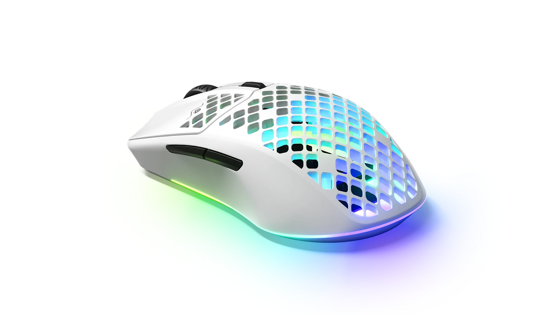 SteelSeries Aerox 3 Wireless 2022 (Snow) TrueMove Air RGB Gaming Mouse 18000 DPI