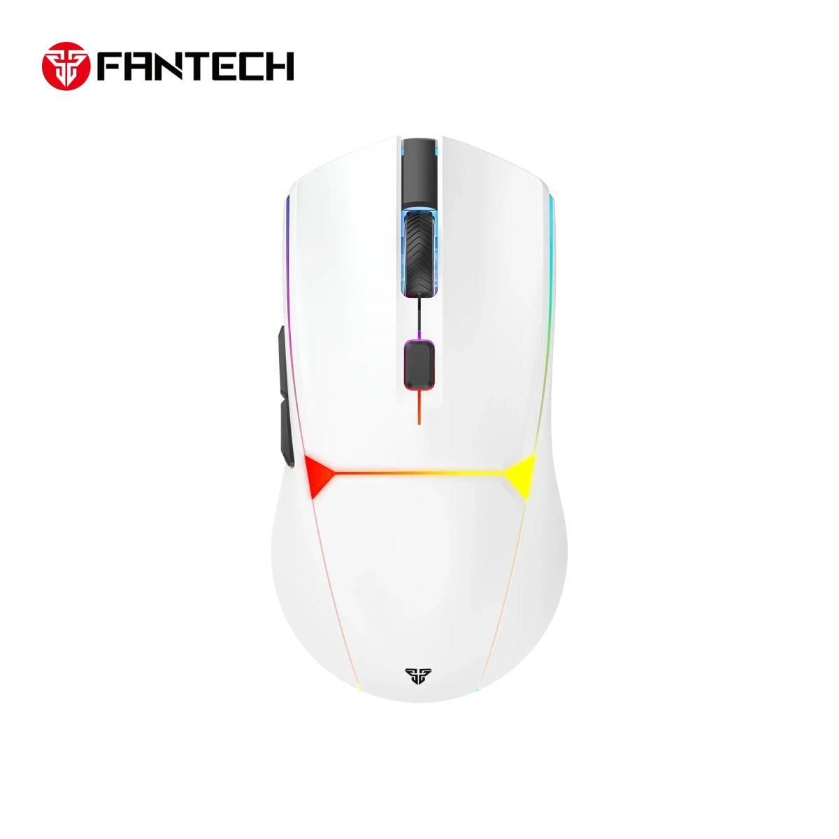Fantech WG7V2 CRYPTO II Wireless Gaming Mouse – Optical Sensor, 12,000 DPI – White