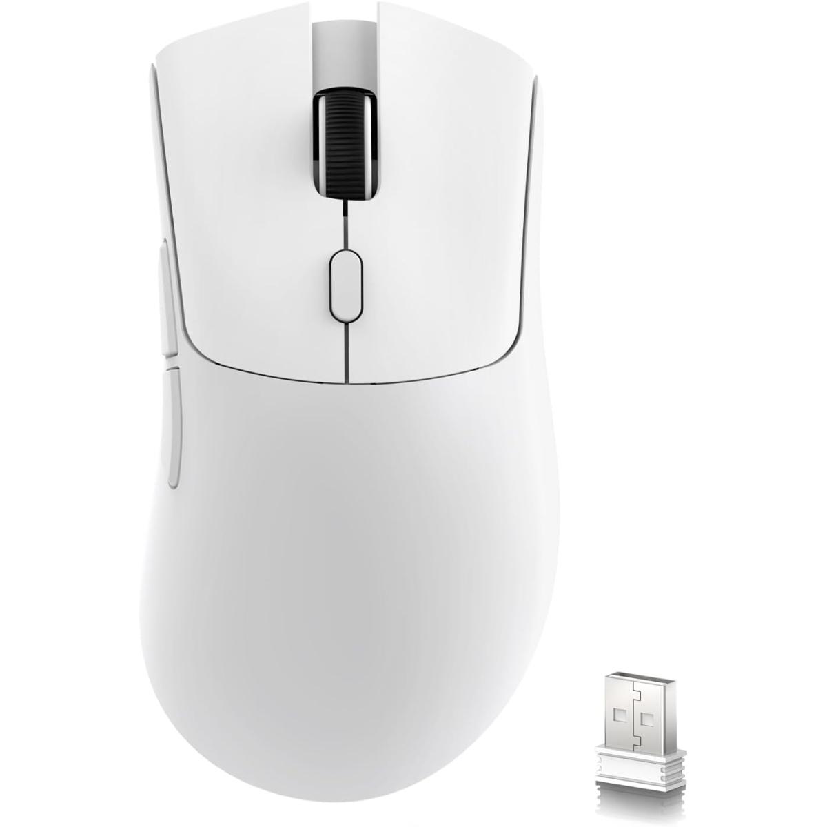 Attack Shark R1 Wireless Gaming Mouse – Tri-Mode, 18K DPI, 55g (White)