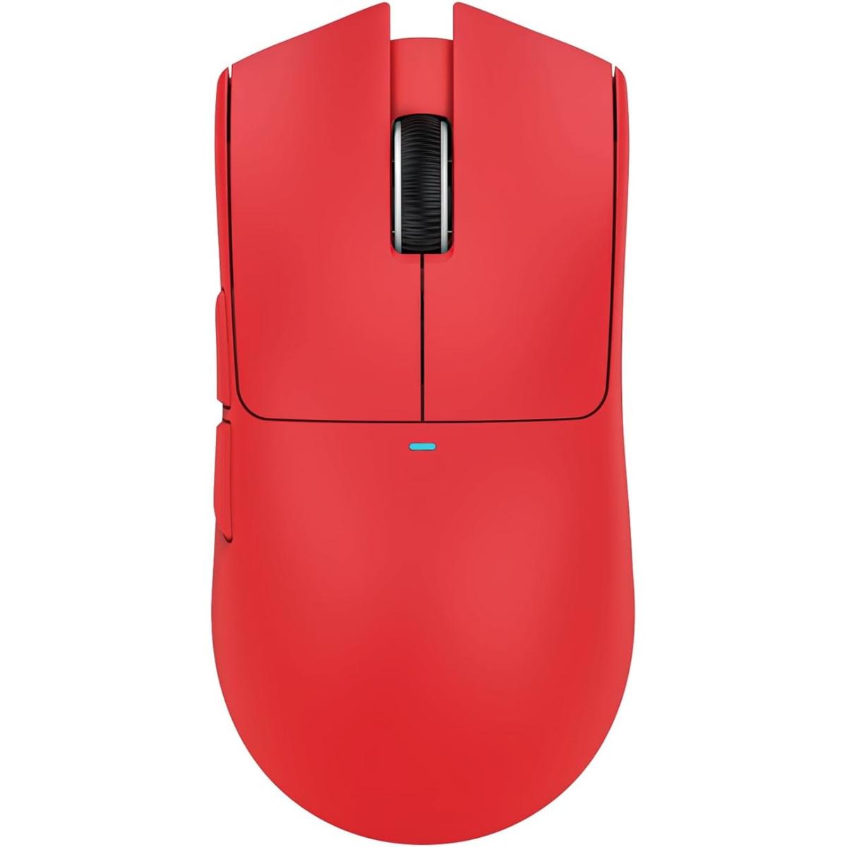 Attack Shark X11 Lightweight Wireless Gaming Mouse with RGB Charging Dock – PAW3311, 22K DPI, Tri-Mode (Red)
