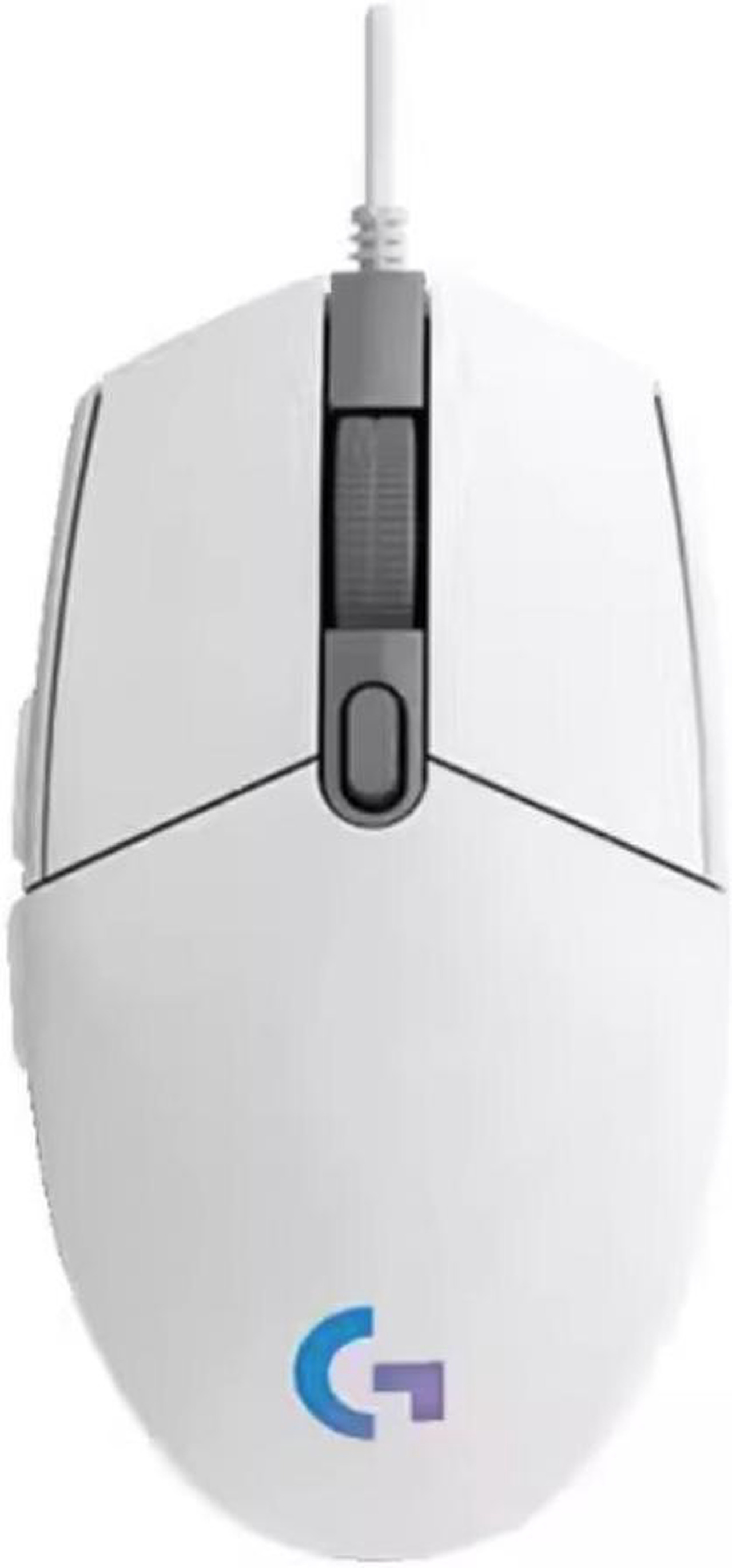 Logitech G102 Wired RGB Gaming Mouse 8000 DPI, 6 Buttons (White)