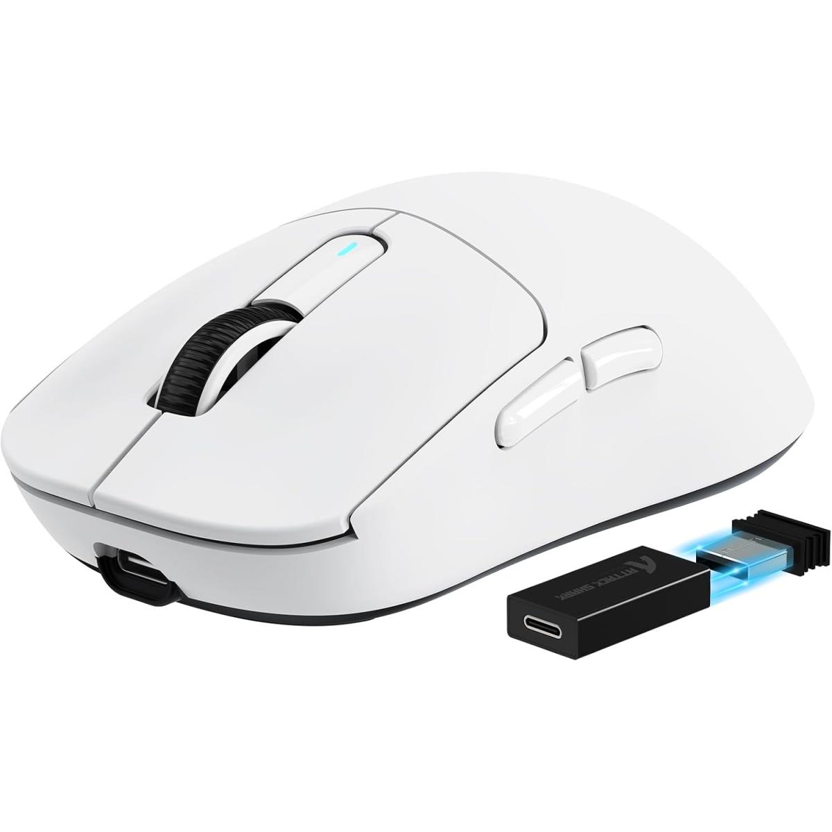Attack Shark X3 Pro 4K/8K Wireless Gaming Mouse PAW3395 26K DPI Tri-Mode Kailh GM8.0 7 Buttons White
