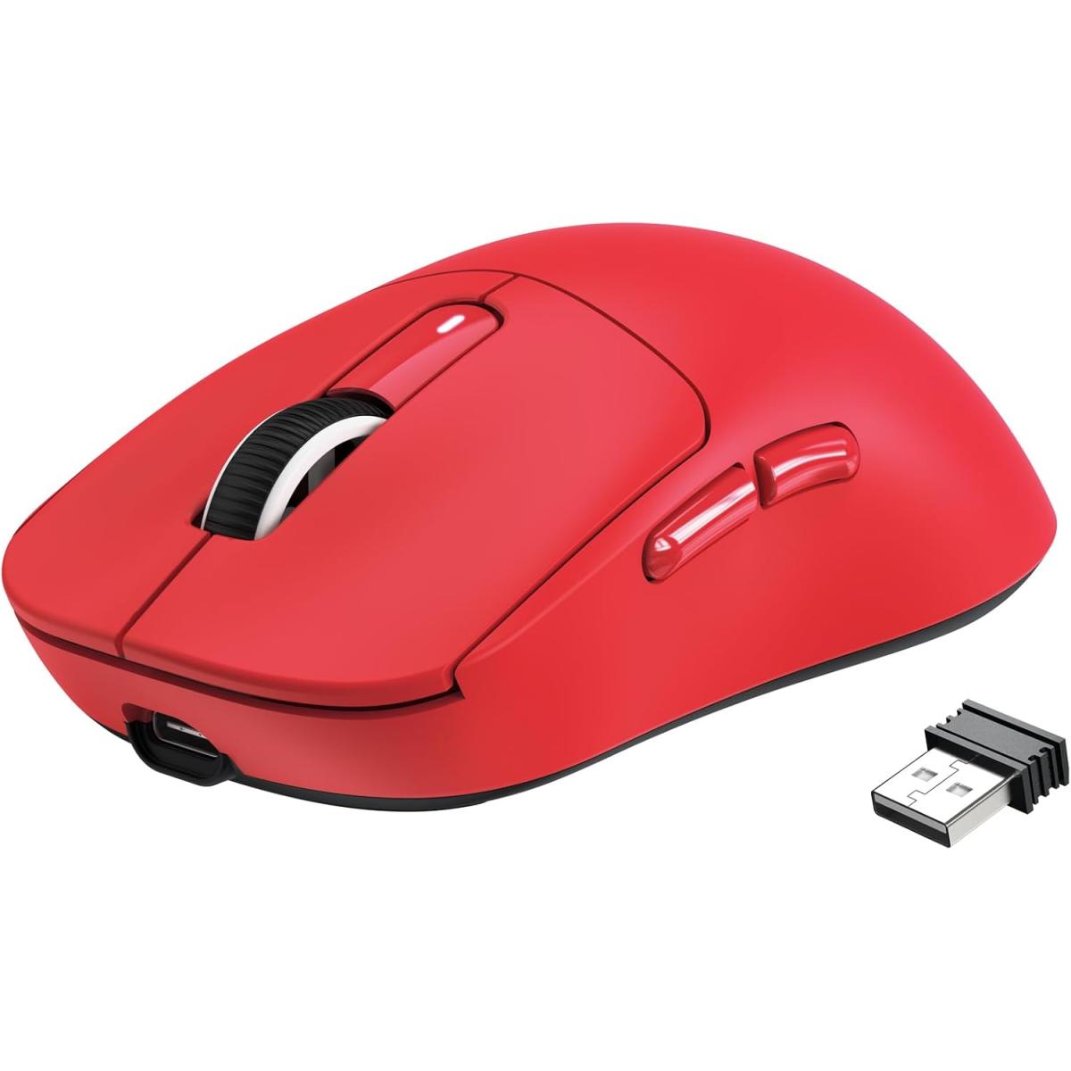 Attack Shark X3 Wireless Gaming Mouse PAW3395 26K DPI Triple-Mode 49g Red