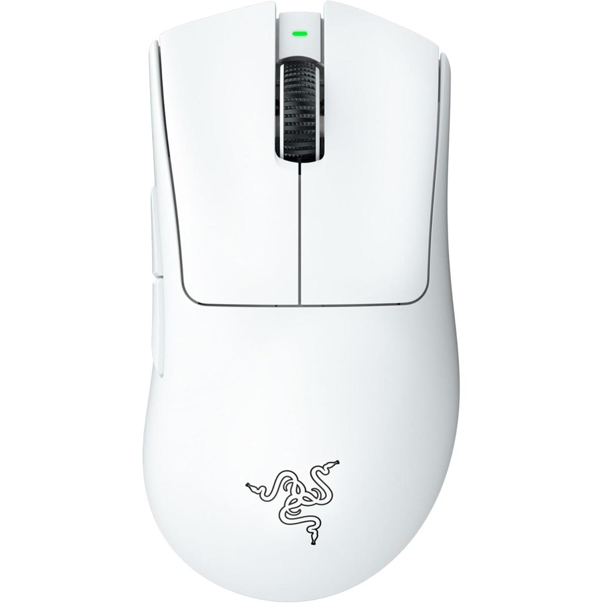 Razer DeathAdder V3 Pro Wireless Gaming Mouse – 30K DPI, 64g, White