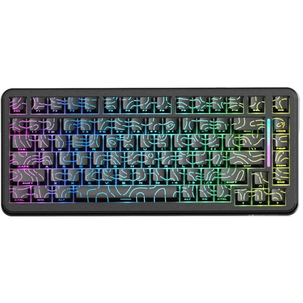 Attack Shark X82 PRO HE Tri-Mode Wireless Gaming Keyboard — Hall Effect, 8KHz, 5000mAh (Black Contours)