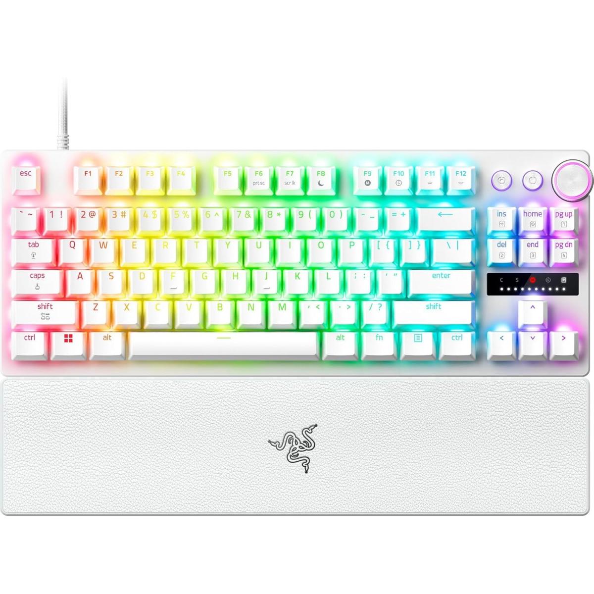 Razer Huntsman V3 Pro TKL Wired Analog Optical Keyboard – White