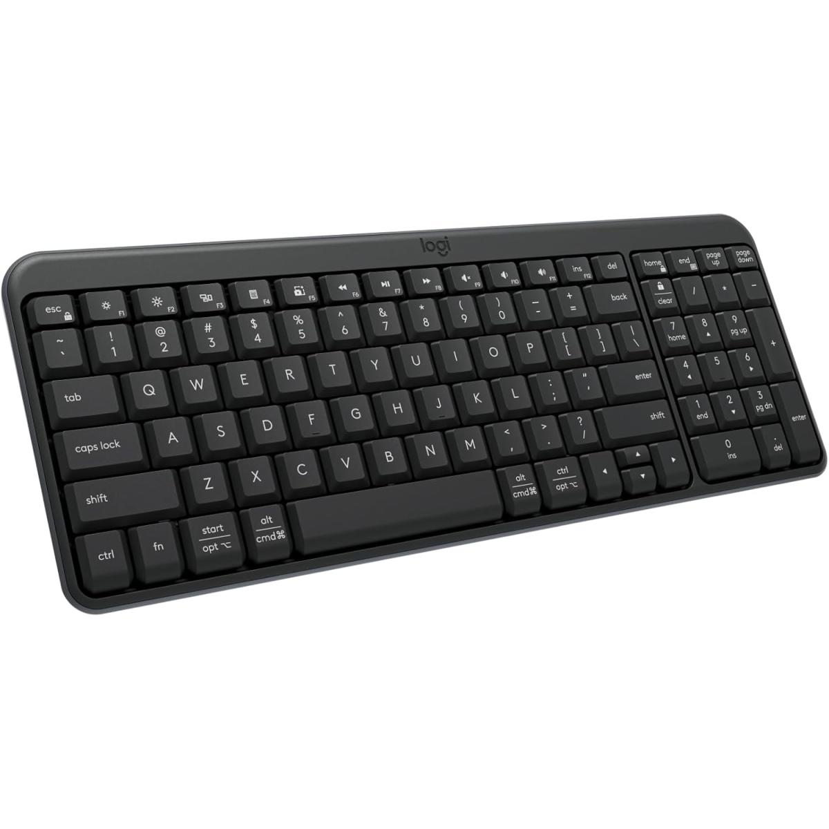 Logitech K250 Bluetooth Keyboard with Numpad - Arabic/English - Graphite