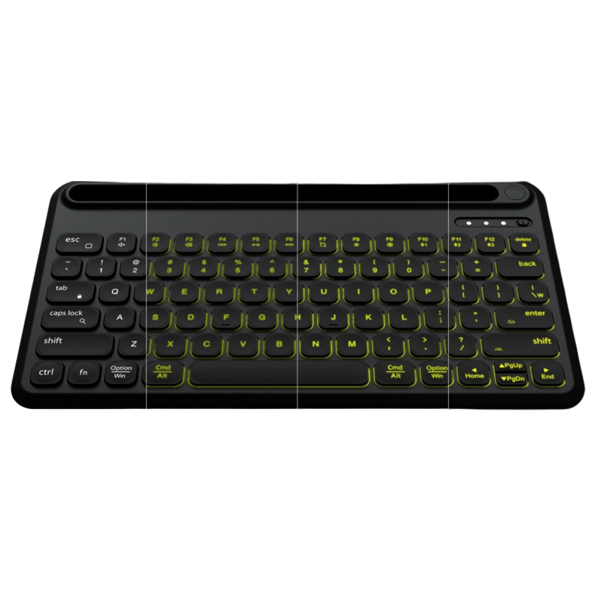 ABKONCORE TOS250 Wireless Bluetooth 5.1 RGB 78-Key Compact Keyboard