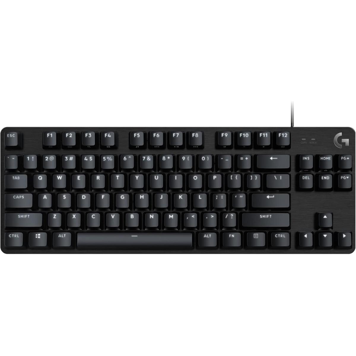 Logitech G413 TKL SE Mechanical Gaming Keyboard – Tactile Switches, Black Aluminum, Arabic/English