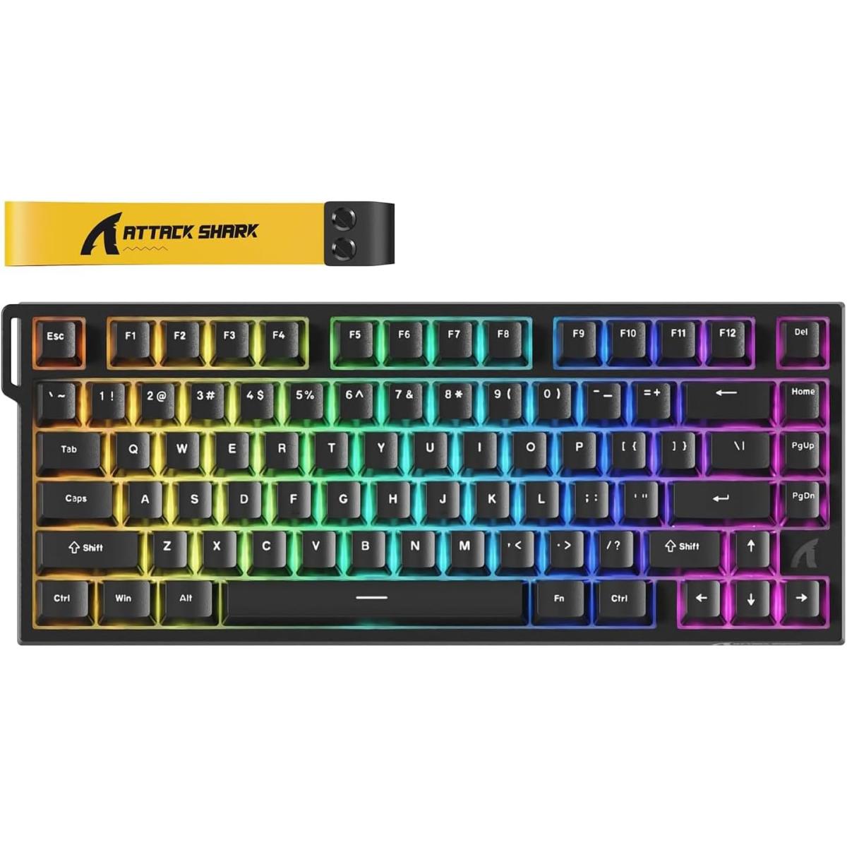 Attack Shark R82 HE TKL Wired Mechanical Gaming Keyboard — Hall Effect, 8K Polling, Rapid Trigger