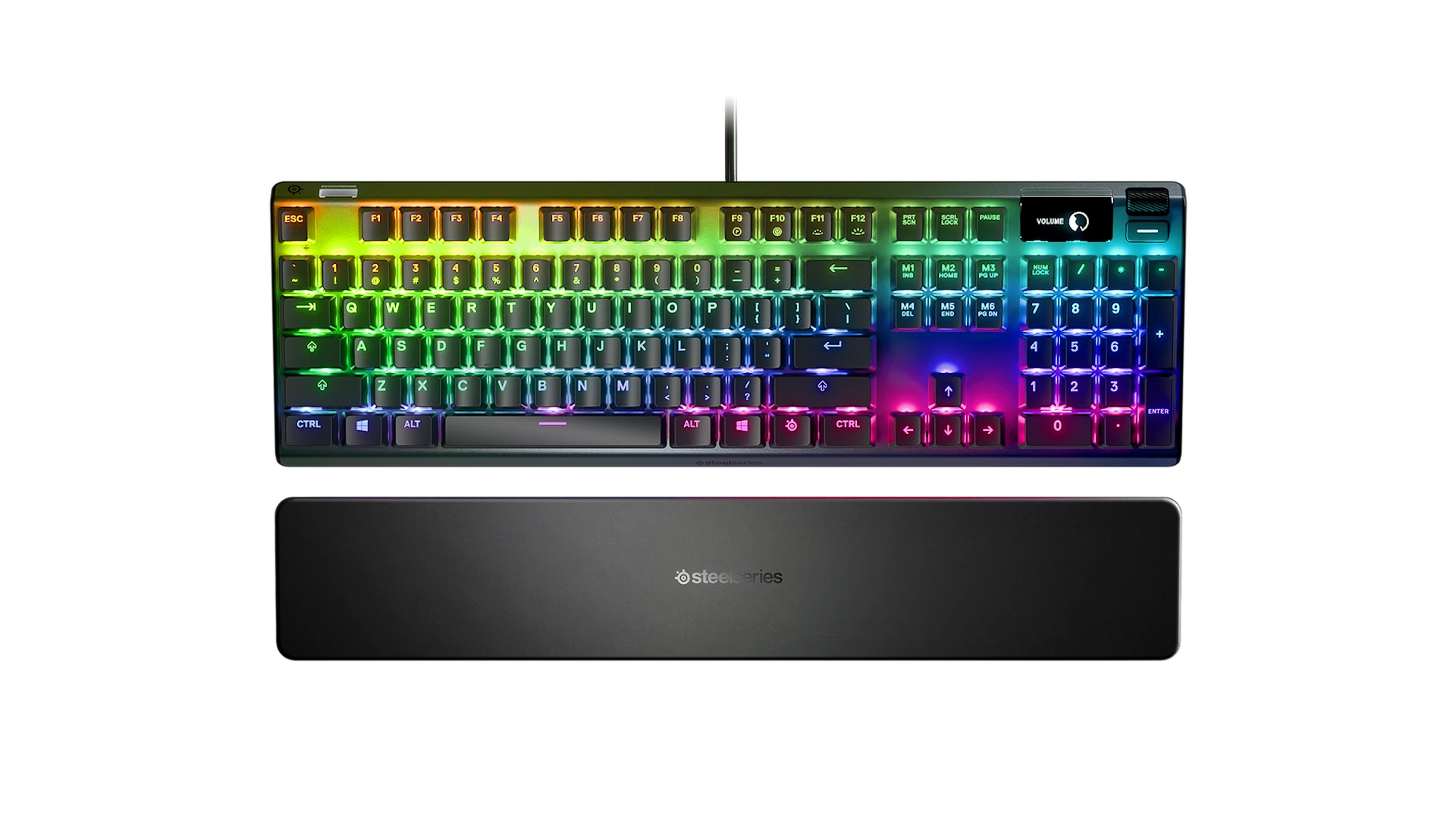 SteelSeries APEX 7 Mechanical Gaming Keyboard OLED Smart Display — QX2 Red Switch