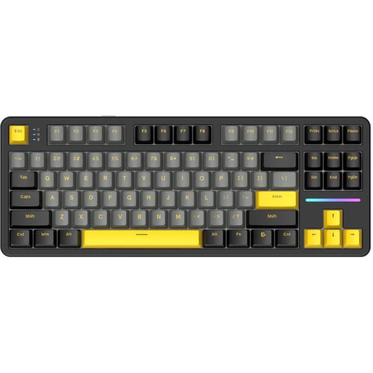 Attack Shark X87 Wireless Mechanical Keyboard – 75% TKL Gasket, Strawberry Linear, Star Black