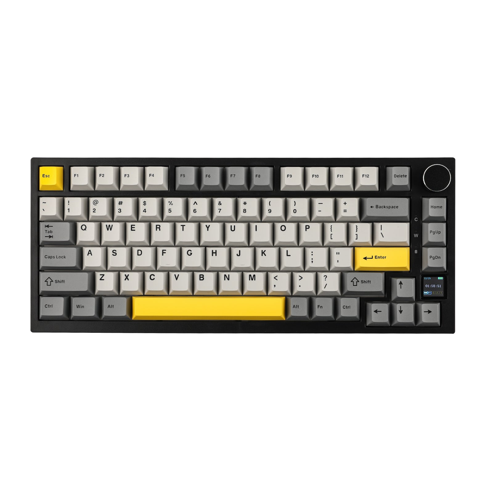Ajazz AK820 Pro Tri-Mode Wireless Mechanical Keyboard (Black)