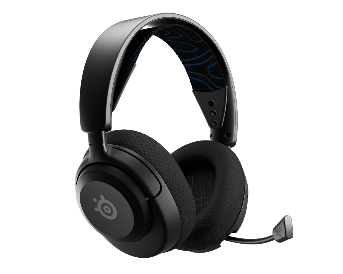 SteelSeries Arctis Nova 5P Wireless Gaming Headset, 2.4 GHz/Bluetooth, 7.1 Spatial, 60H Battery, Black
