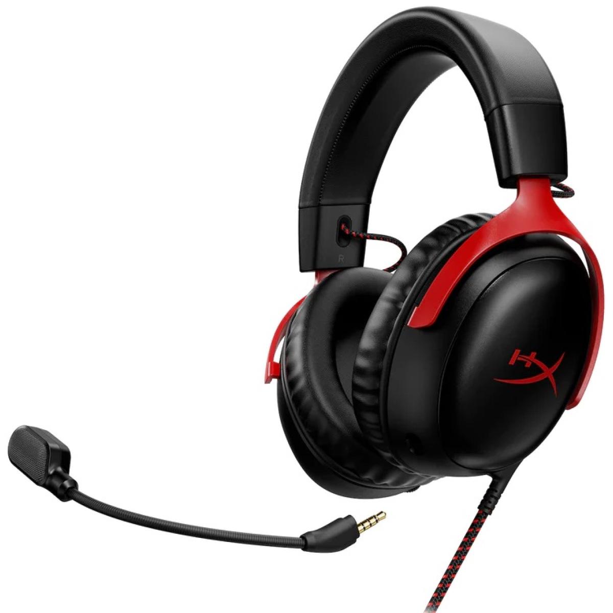 HyperX Cloud III Gaming Headset DTS:X Spatial Audio - Black & Red