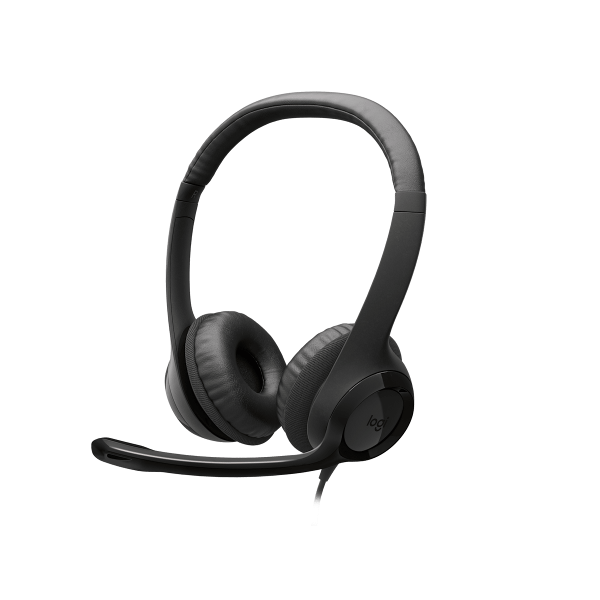 Logitech H390 Wired USB Stereo Headset – Black