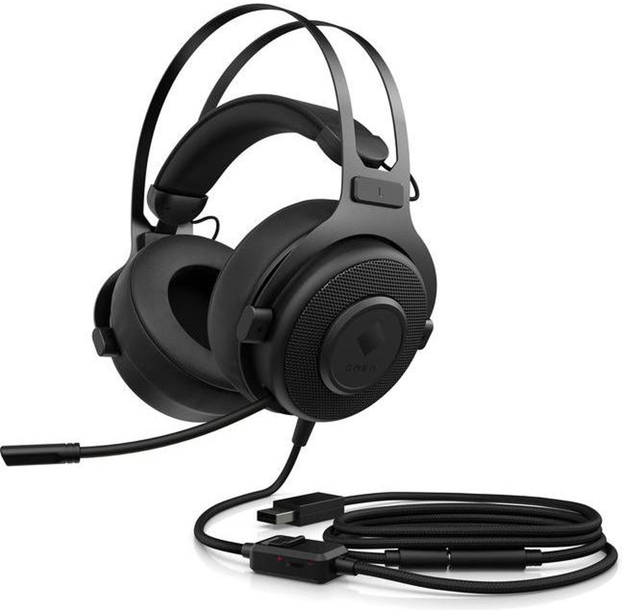 HP OMEN Blast Wired USB / 3.5mm Gaming Headset, Virtual 7.1 Surround, 360° Spatial