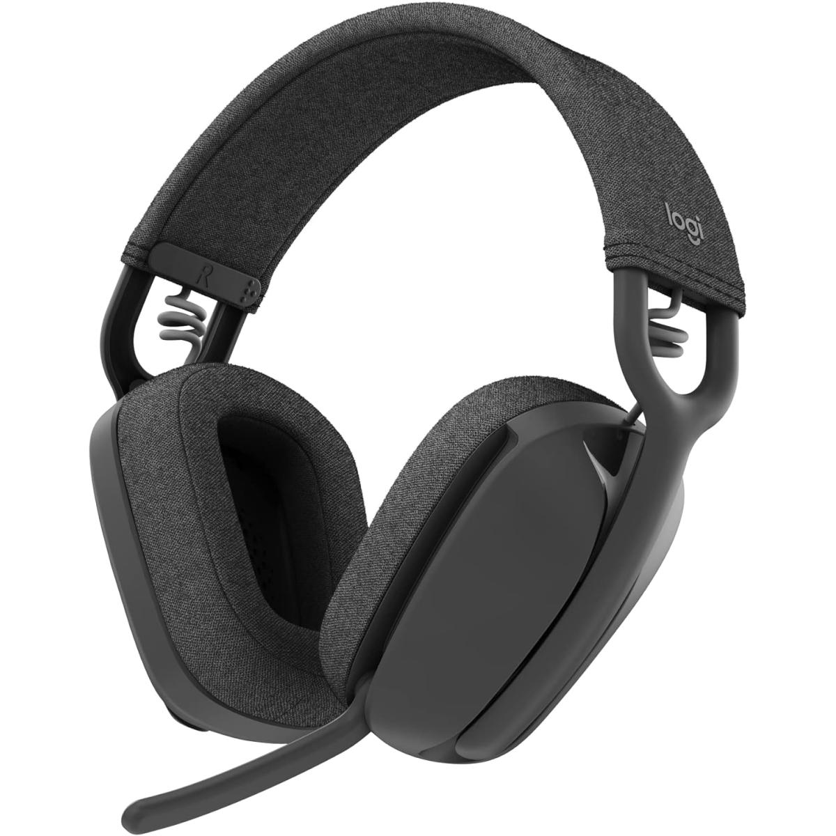 Logitech Zone Vibe 100 Wireless Bluetooth 5.2 Over-Ear Headset - Graphite