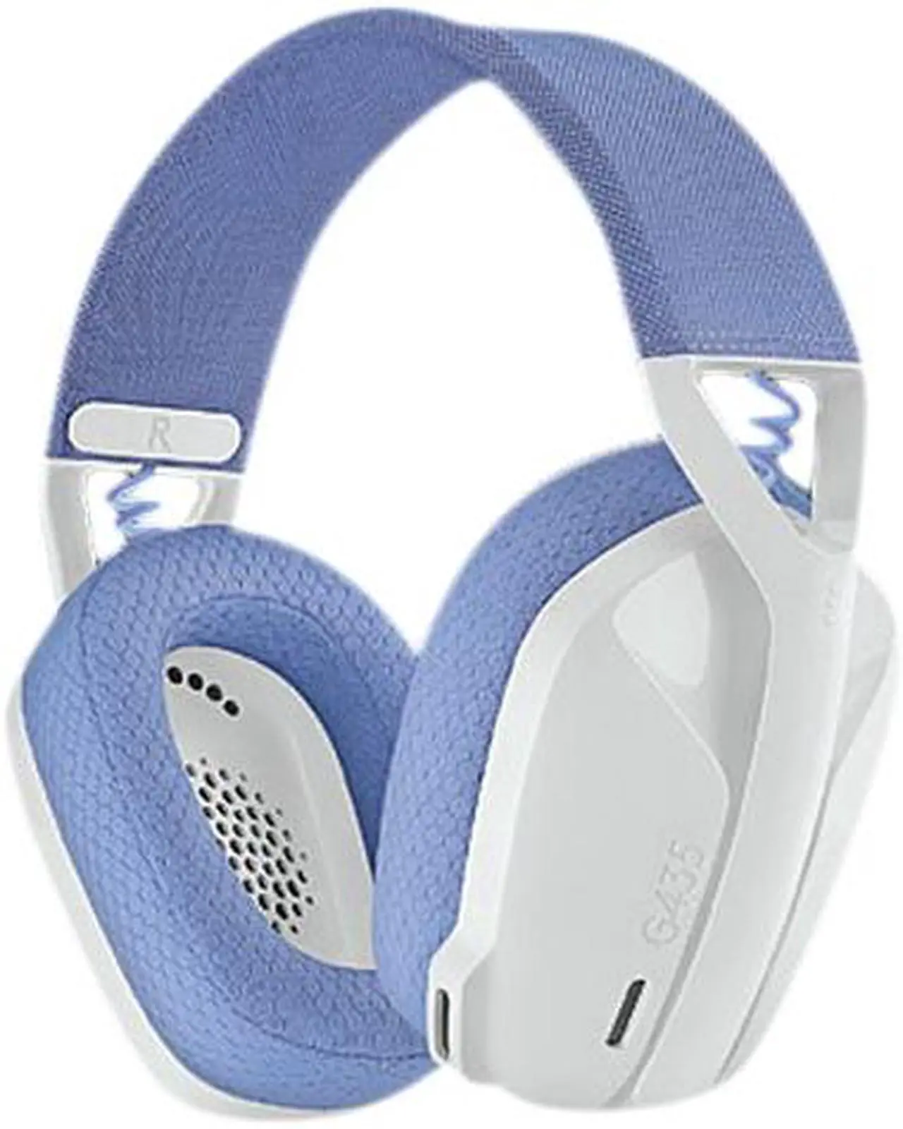 Logitech G435 LIGHTSPEED Wireless Gaming Headset, Dual Mode 2.4GHz & Bluetooth, Dolby Atmos, USB-C, White