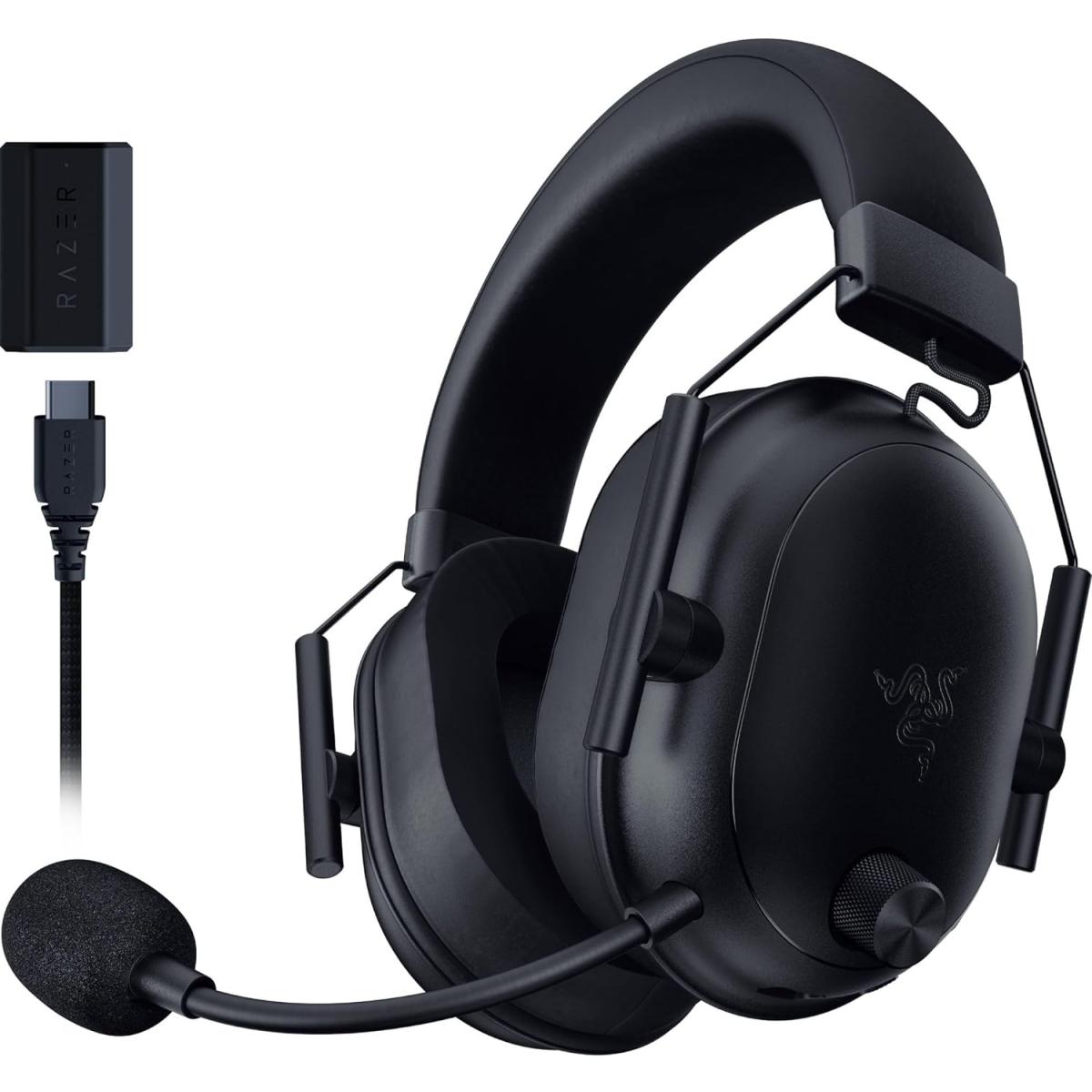 Razer BlackShark V2 HyperSpeed Wireless Gaming Headset, 2.4GHz & Bluetooth, THX 7.1 Spatial Audio