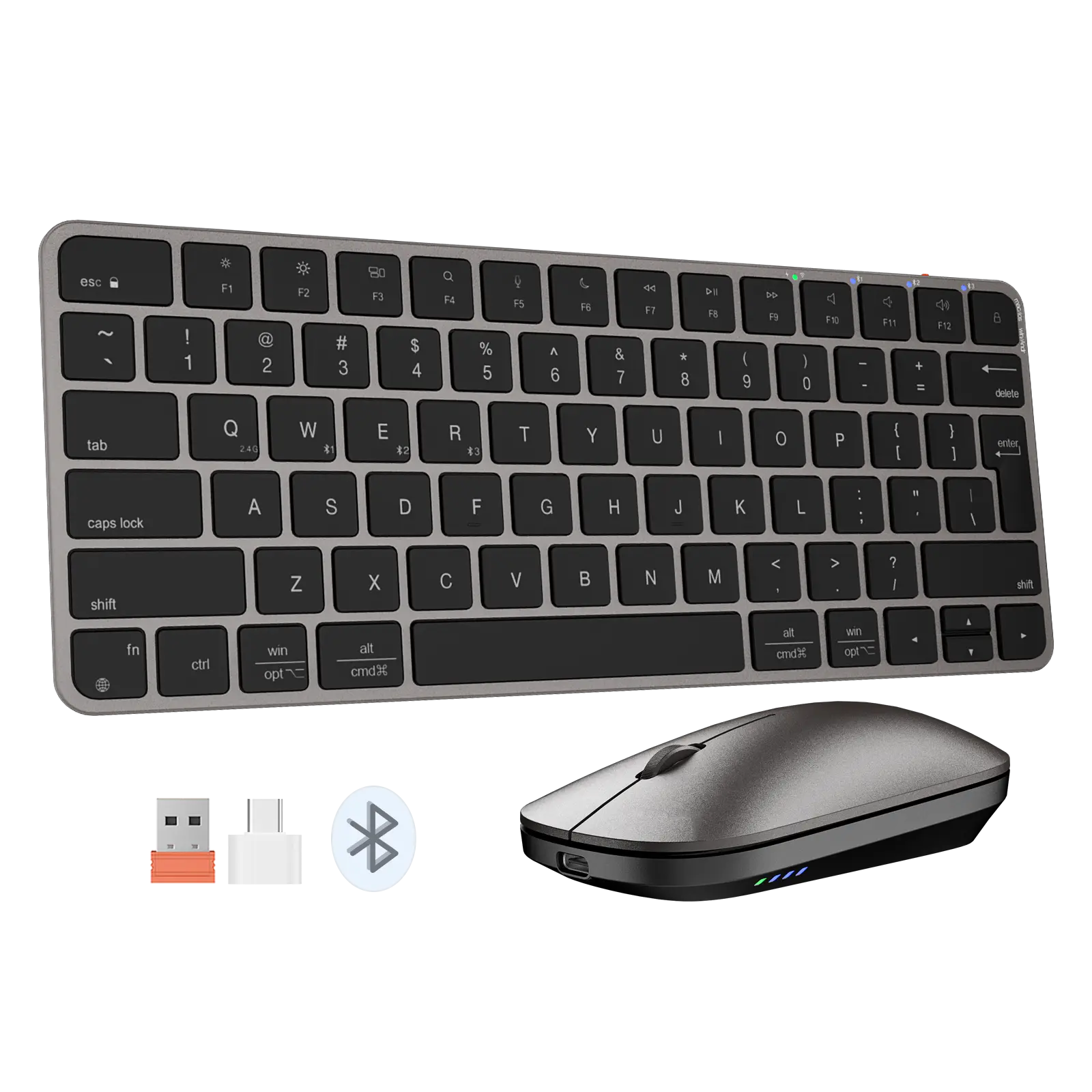 Meetion ikey C210 Wireless Ultra-thin Keyboard and Mouse Combo Black