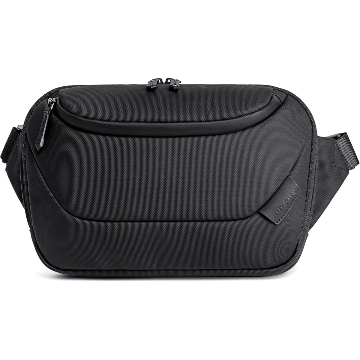 Arctic Hunter Y00561 Anti-Theft Water Repellent Crossbody Chest Bag, Black