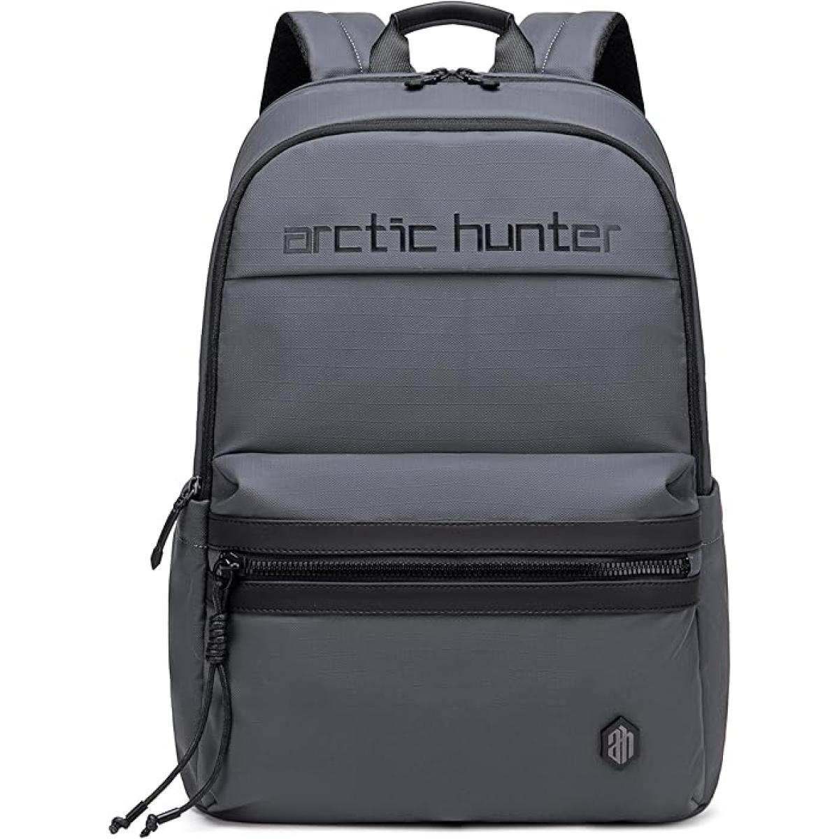 Arctic Hunter B00536 Premium Water & Scratch Resistant Laptop Shoulder Backpack, Gray