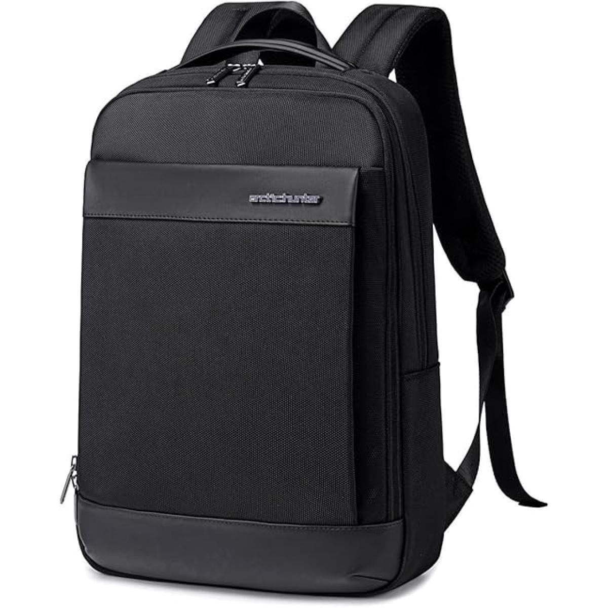 Arctic Hunter B00690 Slim Laptop Backpack 11L 15.6" with 10.9" iPad Pocket Black