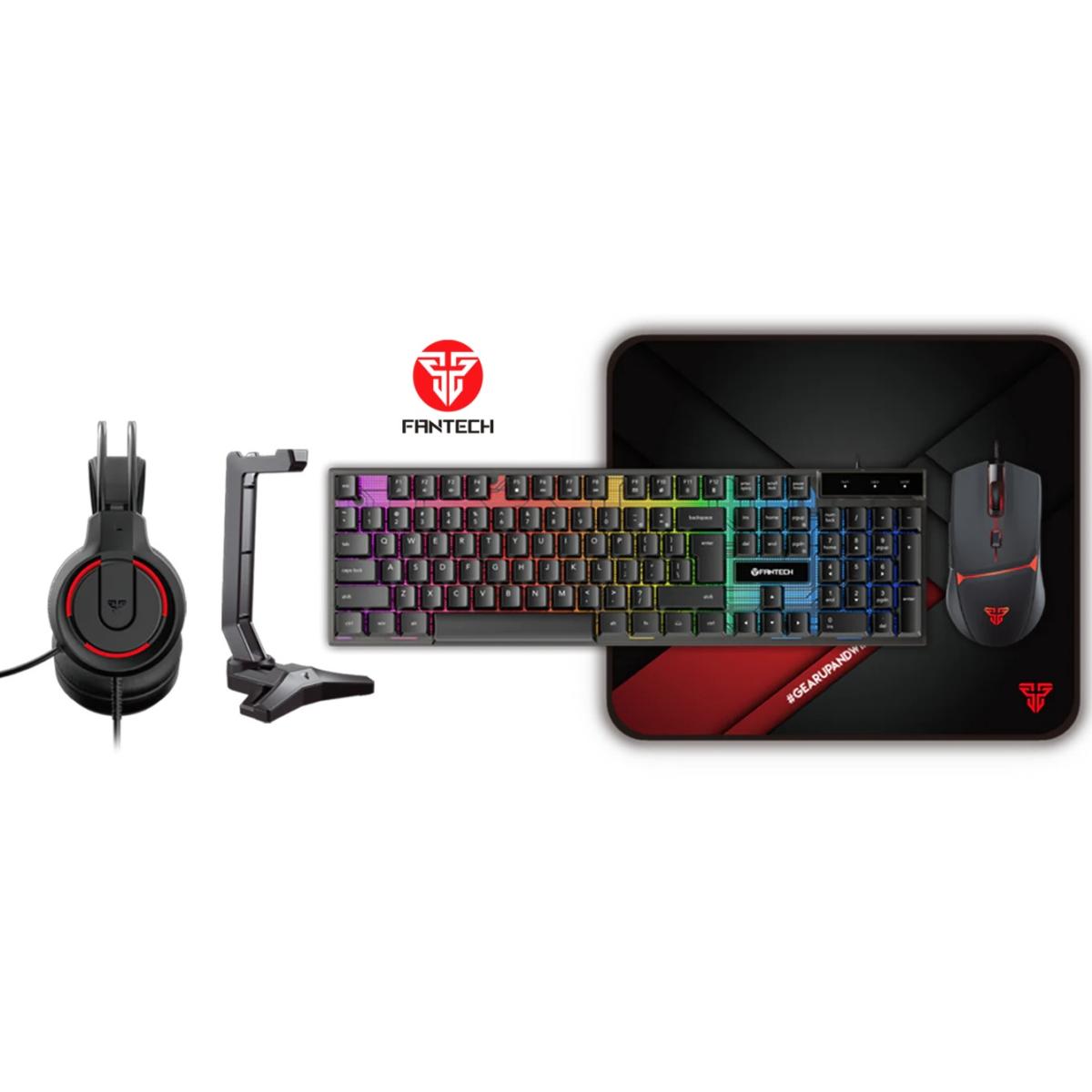 Fantech P51 Power Bundle 5-in-1 Wired Gaming Combo – Black