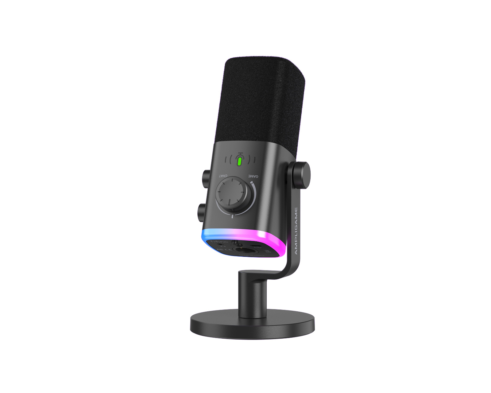 FIFINE AmpliGame AM9 USB/XLR Dynamic Microphone with RGB - Black