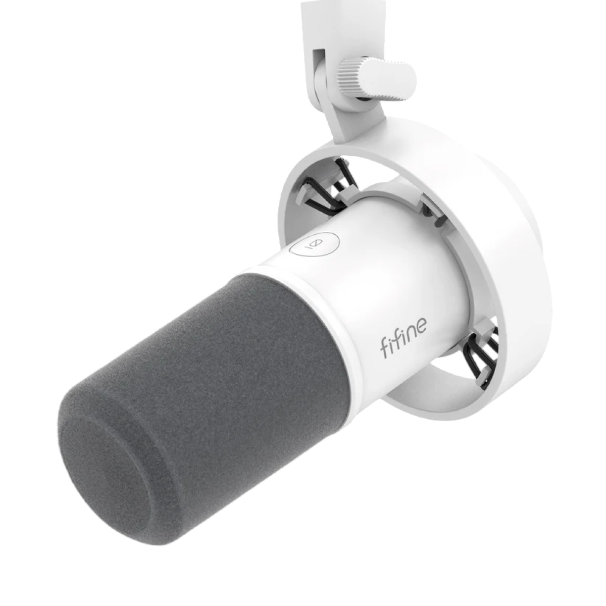 FIFINE K688 USB/XLR Dynamic Microphone with Shock Mount, Touch-Mute & Headphone Jack - Black