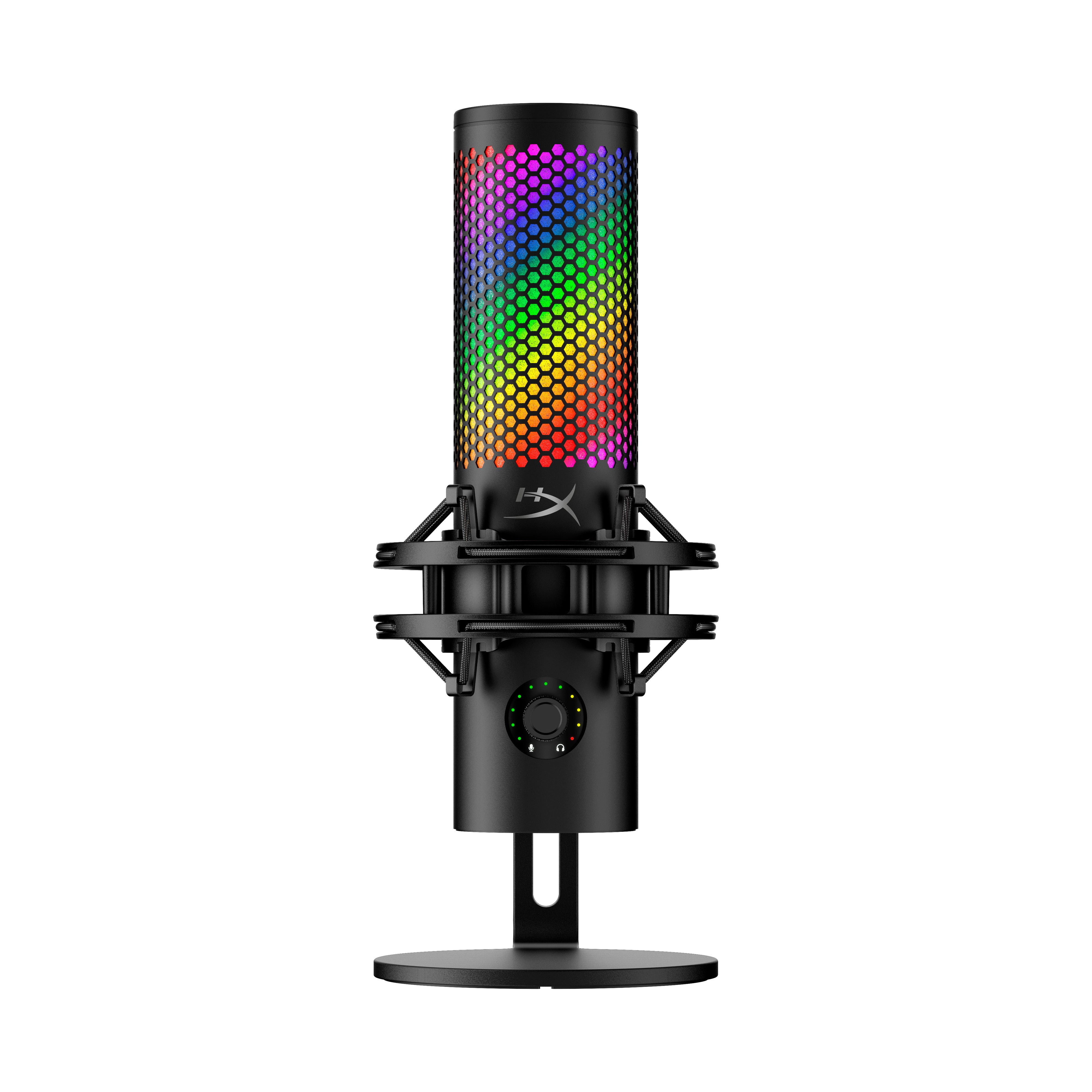 HyperX QuadCast 2 S USB RGB Condenser Microphone, 4 Polar Patterns
