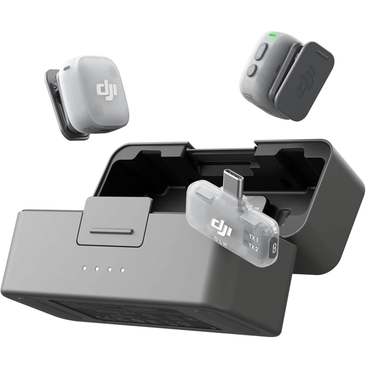 DJI Mic Mini 2 Wireless Lavalier Mic (2 TX + 1 Mobile RX + Charging Case)