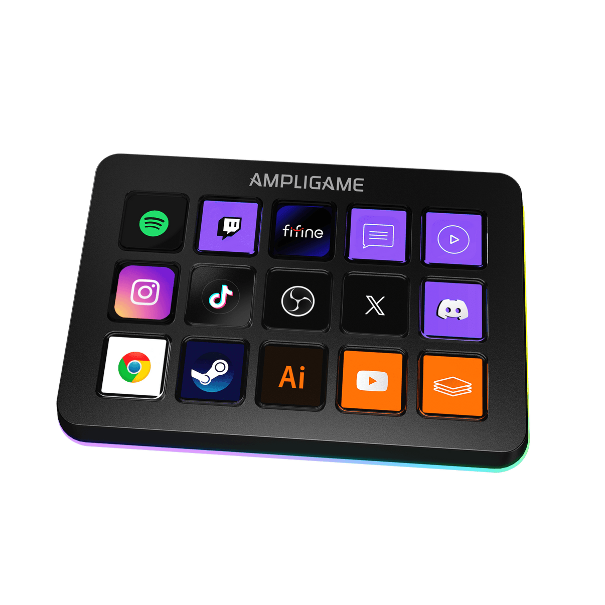 Fifine Ampligame D6 Stream Controller with 15 Customizable Keys