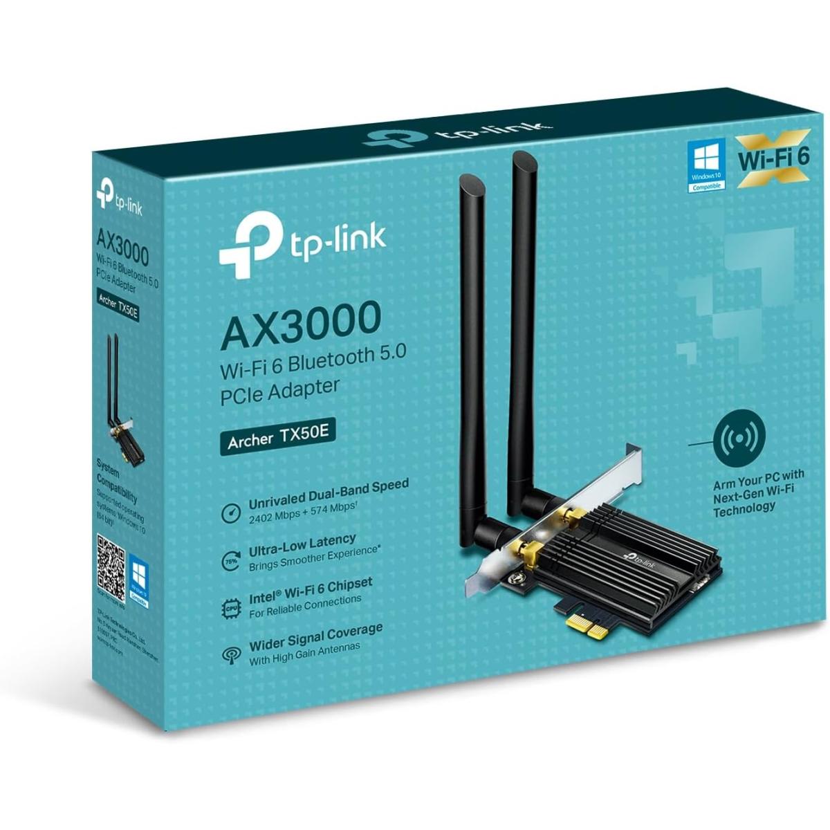 TP-Link AX3000 Wi-Fi 6 Bluetooth 5.0 PCIe Adapter