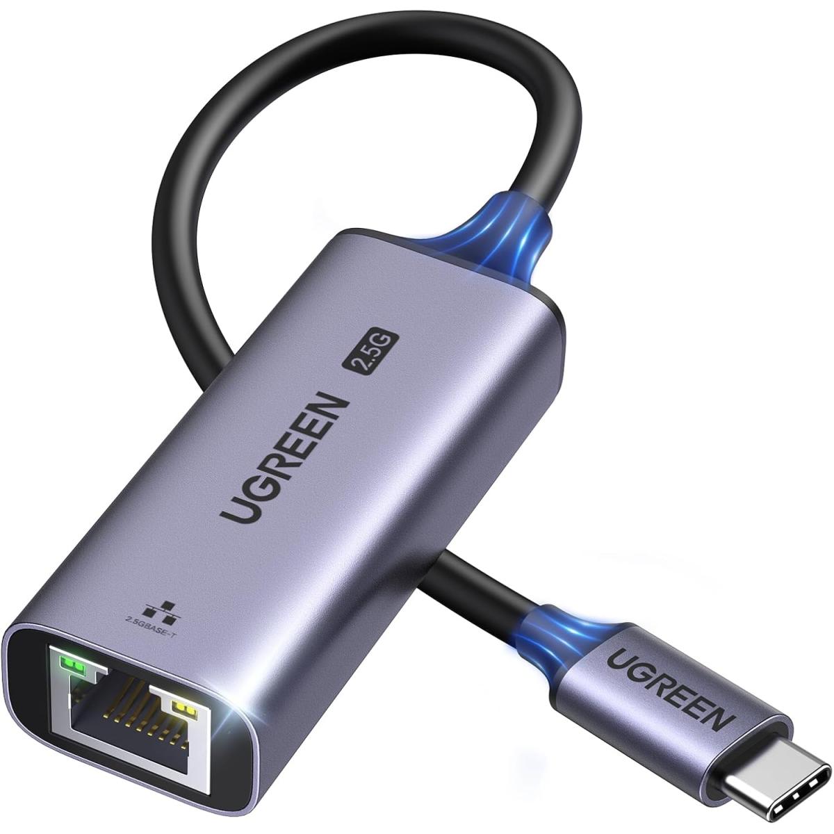 UGREEN USB-C to 2.5G Ethernet Adapter Aluminum Thunderbolt 3 RJ45