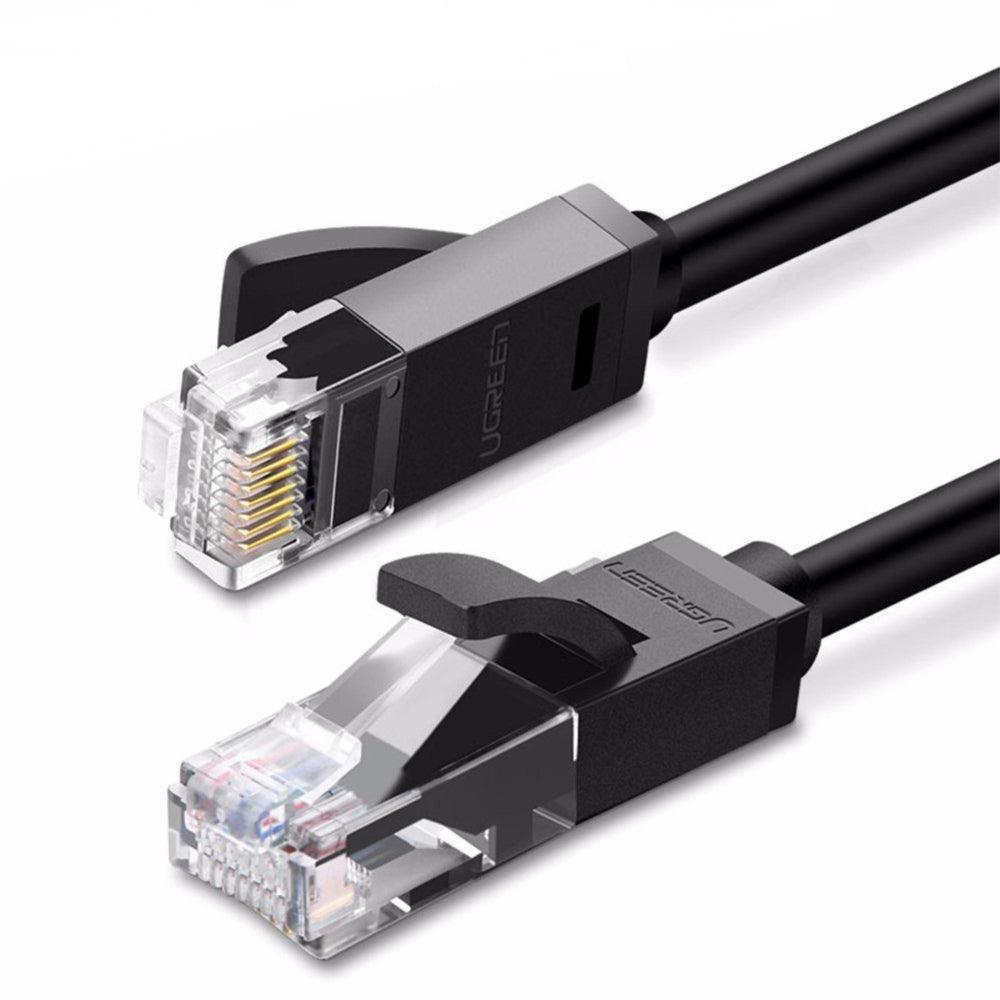 UGREEN Cat 6 Flat Ethernet Cable RJ45 Black, 15M