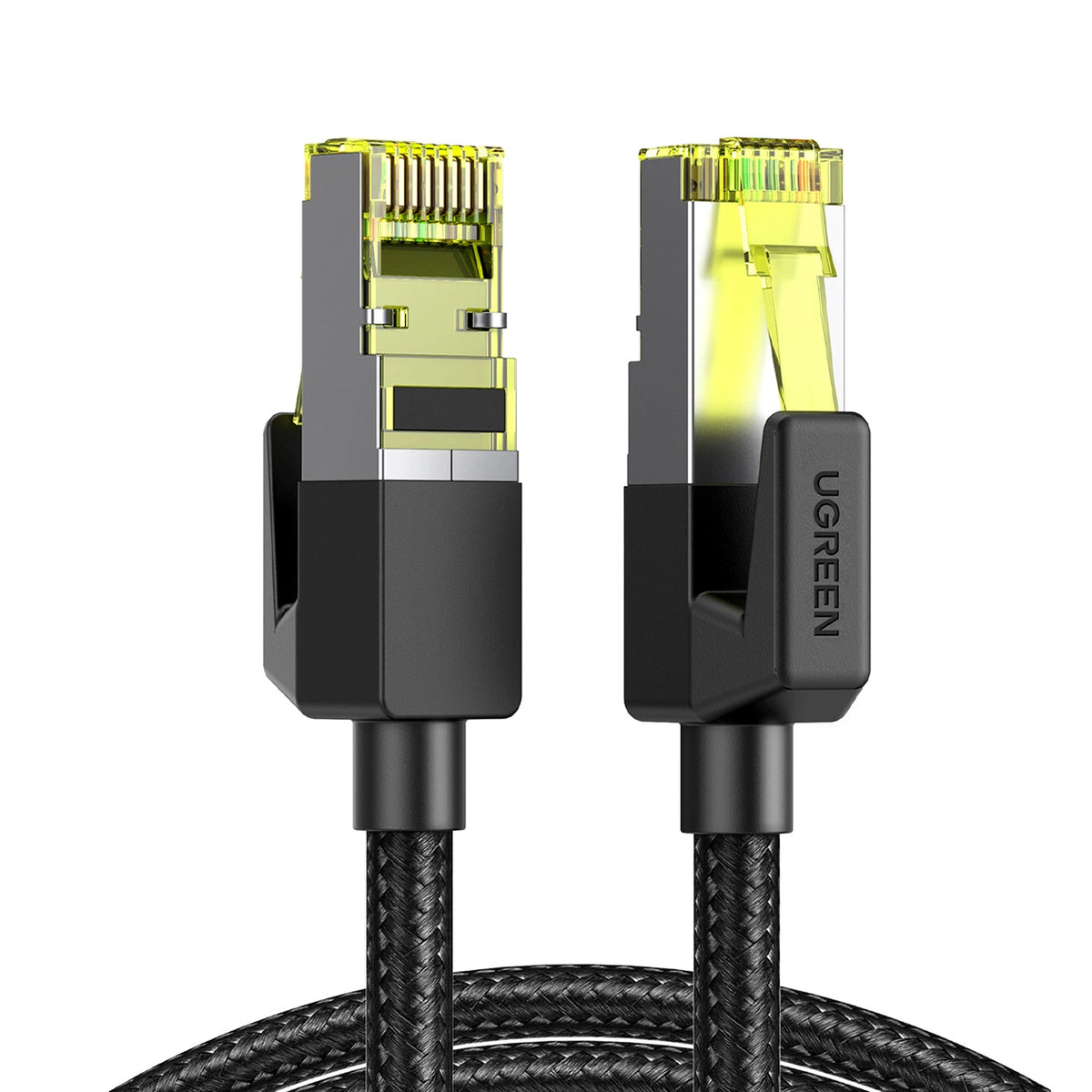 UGREEN NW150 Cat7 Shielded Round Ethernet Cable with Braided Modular Plugs 1m