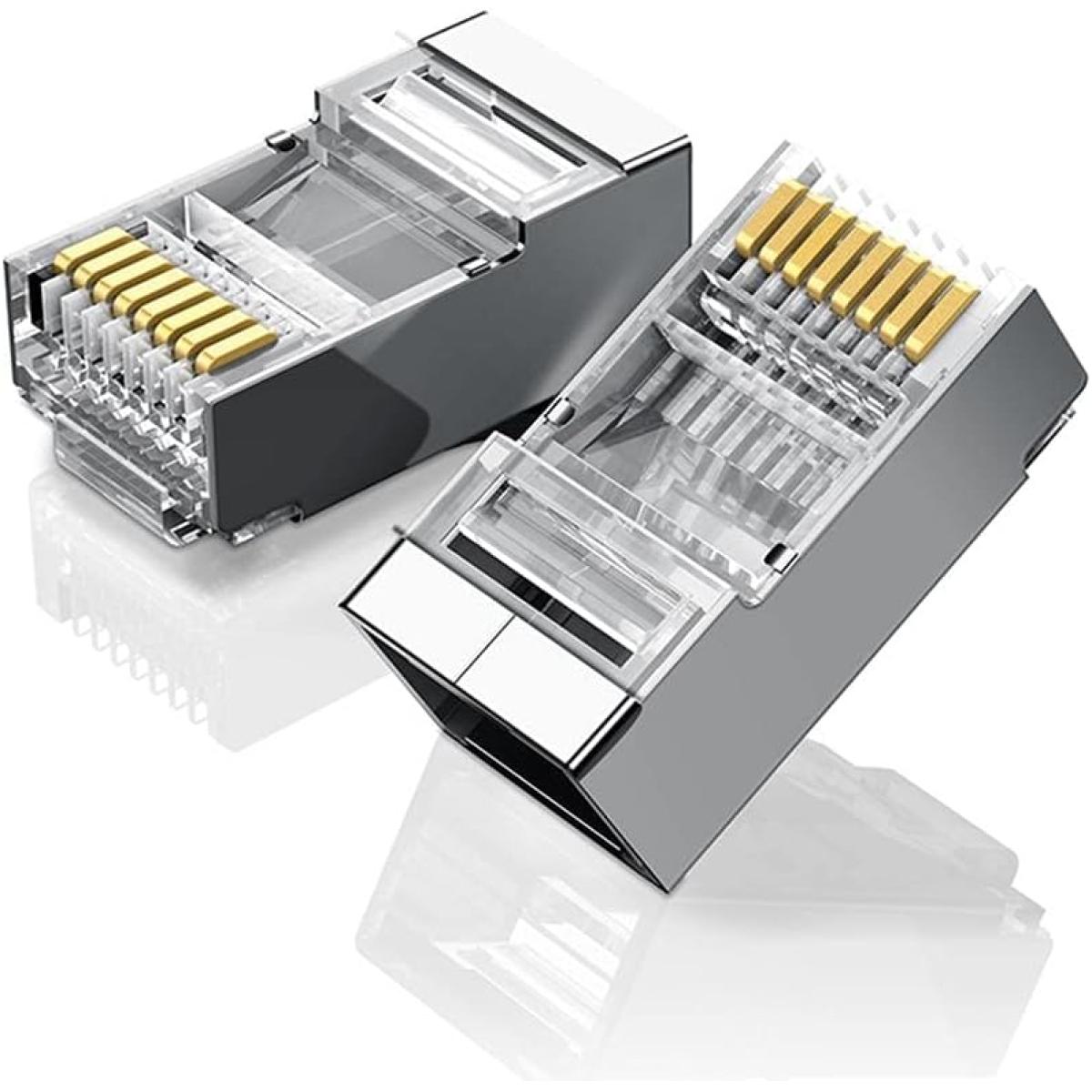 UGREEN 50247 RJ45 Cat6 Shielded Connector Plug 50-Piece Set