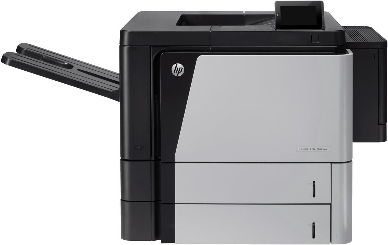 HP LaserJet Enterprise M806dn Mono Laser Printer with Duplex, Ethernet, USB 2.0, 55 ppm & 4.3" Touchscreen
