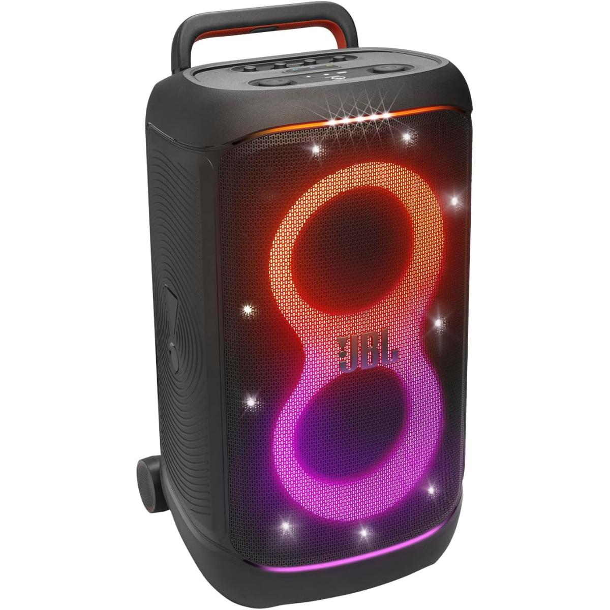 JBL PartyBox 520 Portable Party Speaker, AI Sound Boost, 15H Battery, IPX4, Auracast, Black
