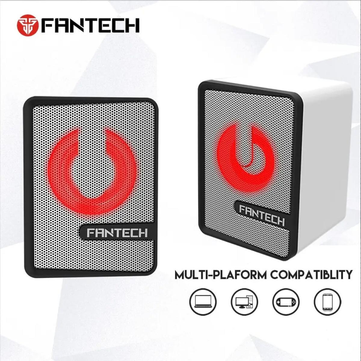 Fantech Beat GS203 Mini Desktop Gaming Speaker 6W USB & 3.5mm with LED Lighting