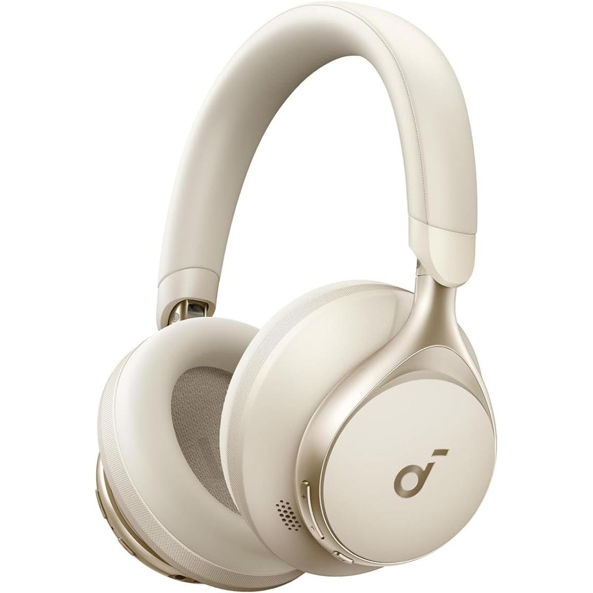 Soundcore Space One ANC Over-Ear Headphones, 40H ANC Playtime, LDAC Hi-Res Wireless, Bluetooth 5.3 (Latte Cream)